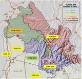 Carte des risques de départs de feu en Isère