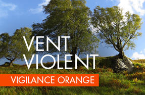 Alerte météo - Vigilance orange pour vents violents dans le département de l’Isère