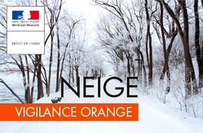 Chutes de neige :  Vigilance Orange neige-verglas en Isère